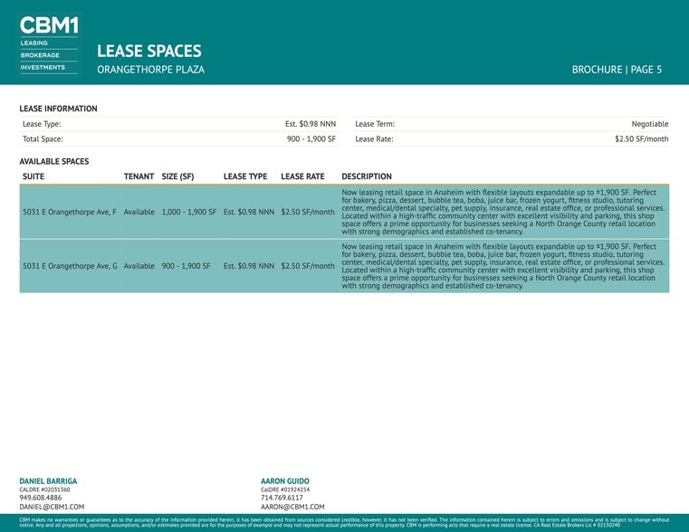 More Photos Of 5031-5051 E Orangethorpe Ave, Anaheim Unknown For Lease