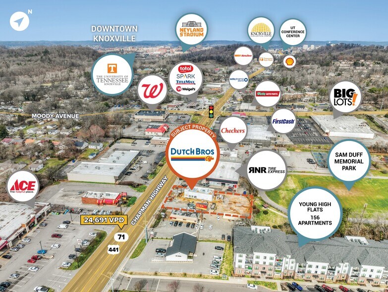 Primary Photo Of 4200 Chapman Hwy, Knoxville Fast Food For Sale
