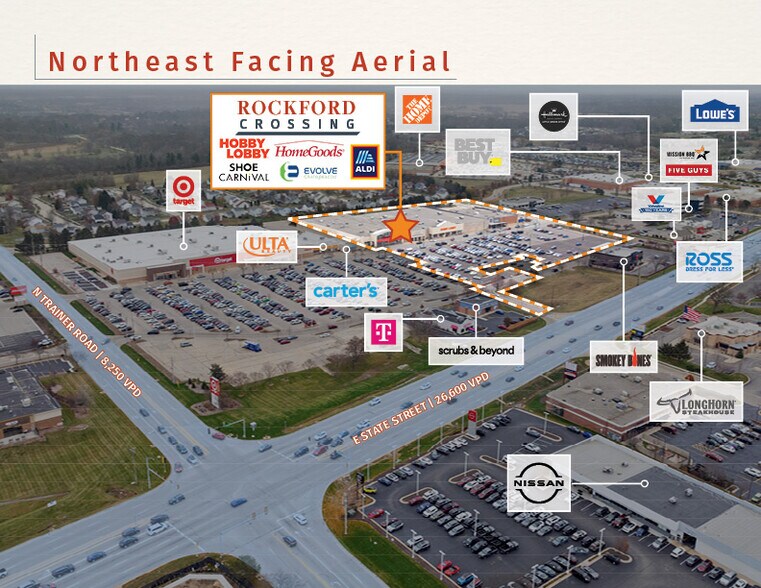 More Photos Of 6550-6838 E State St, Rockford General Retail For Sale