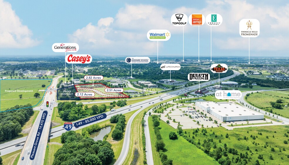 More Photos Of 2821 W Pleasant Grove Rd, Rogers Land For Sale