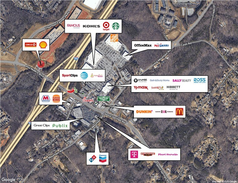 More Photos Of 5775 Phil Niekro Blvd, Flowery Branch Service Station For Lease