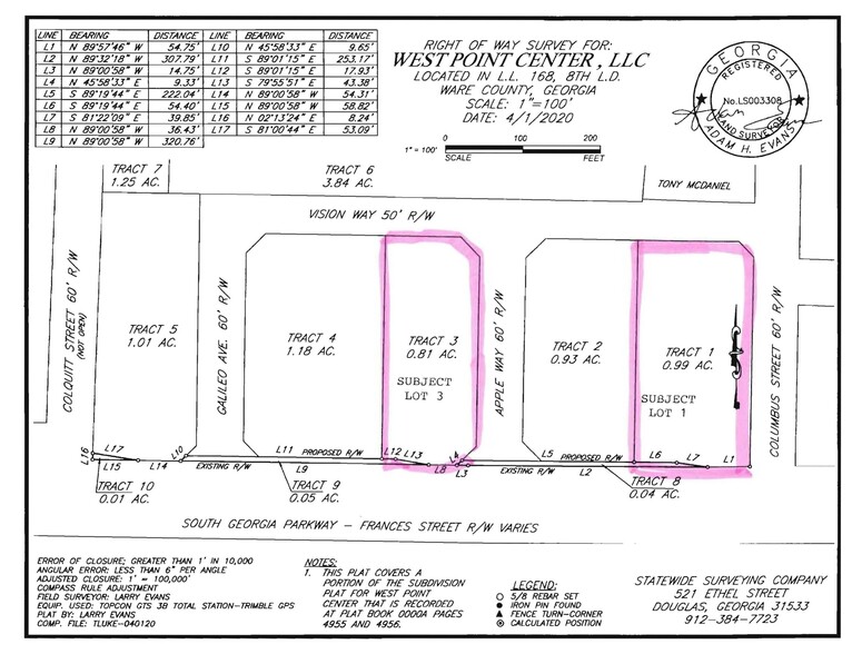 Primary Photo Of 1612 S Georgia Pky, Waycross Land For Sale