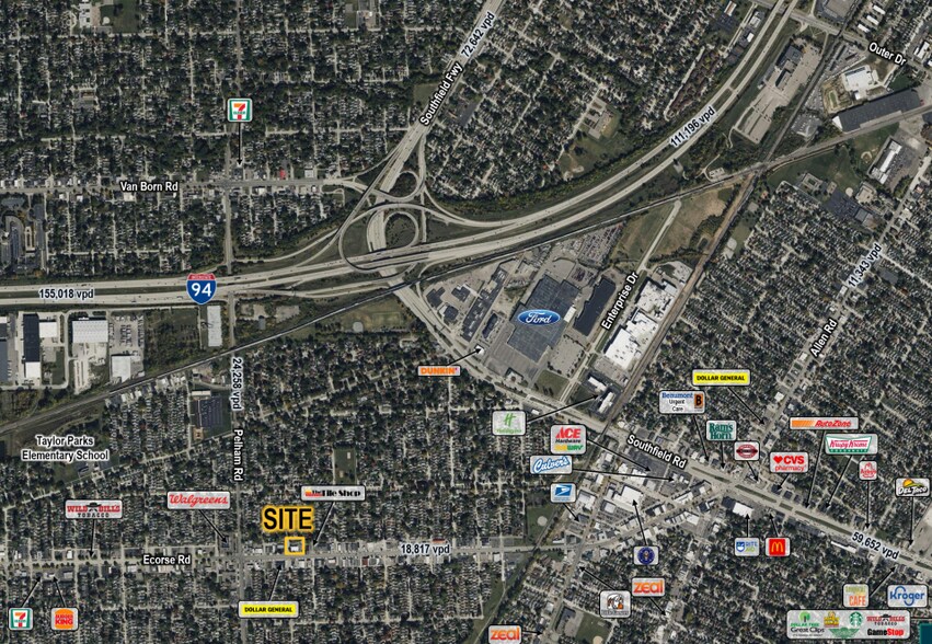 Primary Photo Of 19040 Ecorse Rd, Allen Park Freestanding For Lease