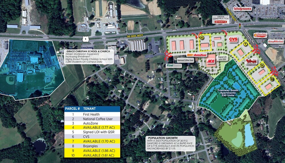 More Photos Of 00 Tramway Rd & Hwy 1, Sanford Land For Lease