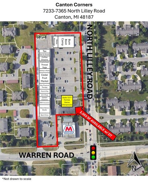 More Photos Of 7233-7365 N Lilley Rd, Canton Freestanding For Lease