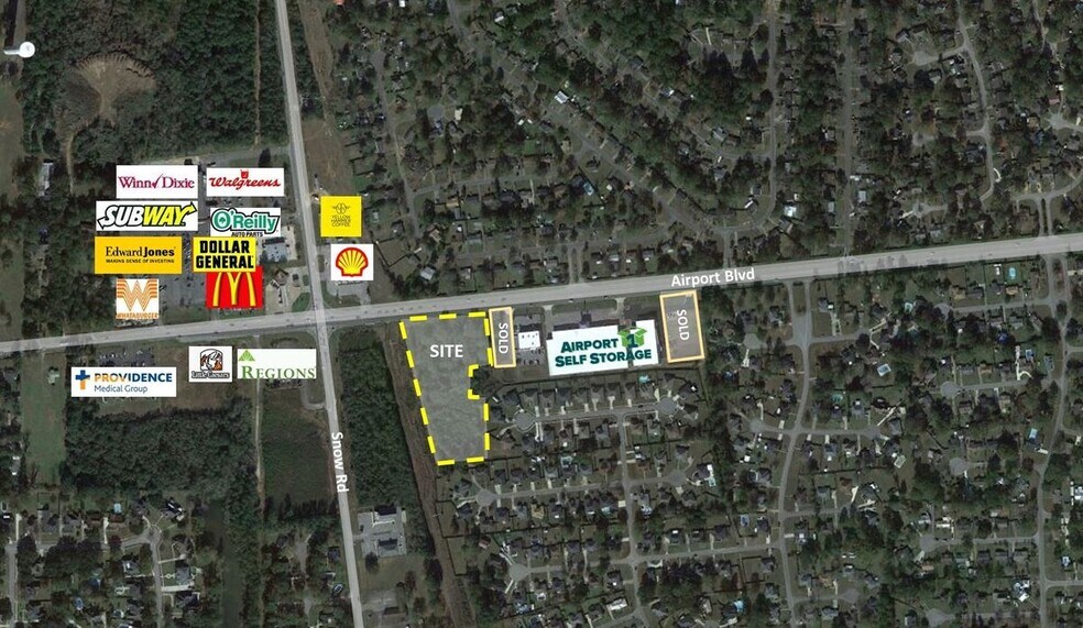 Primary Photo Of 9723 Airport Blvd, Mobile Land For Sale