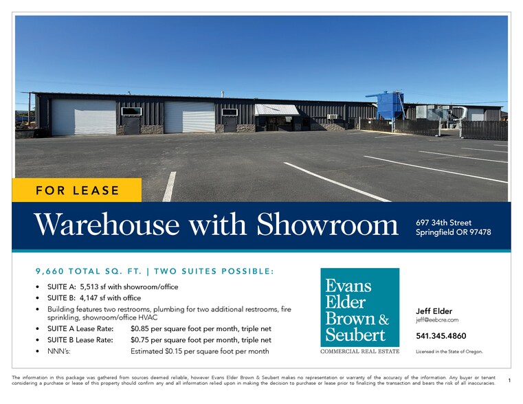 More Photos Of 697 34th St, Springfield Warehouse For Lease