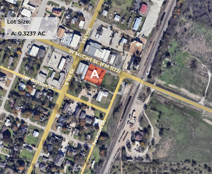 More Photos Of 129 W McCart St, Krum Flex For Lease