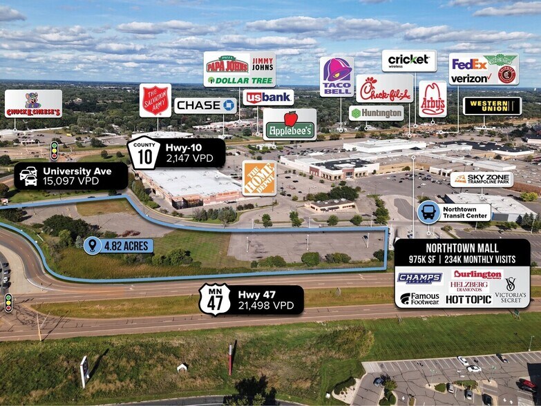 More Photos Of University Ave NE, Blaine Land For Lease