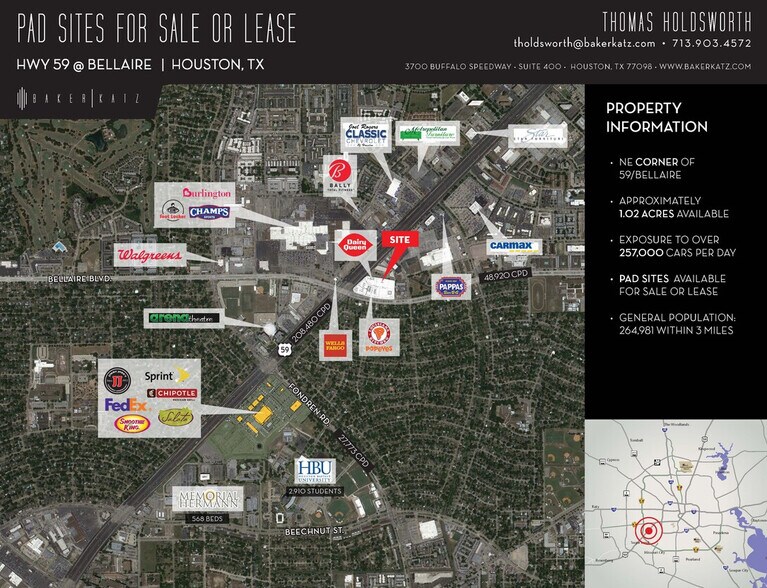 More Photos Of 7200 Bellaire Blvd, Houston Land For Sale