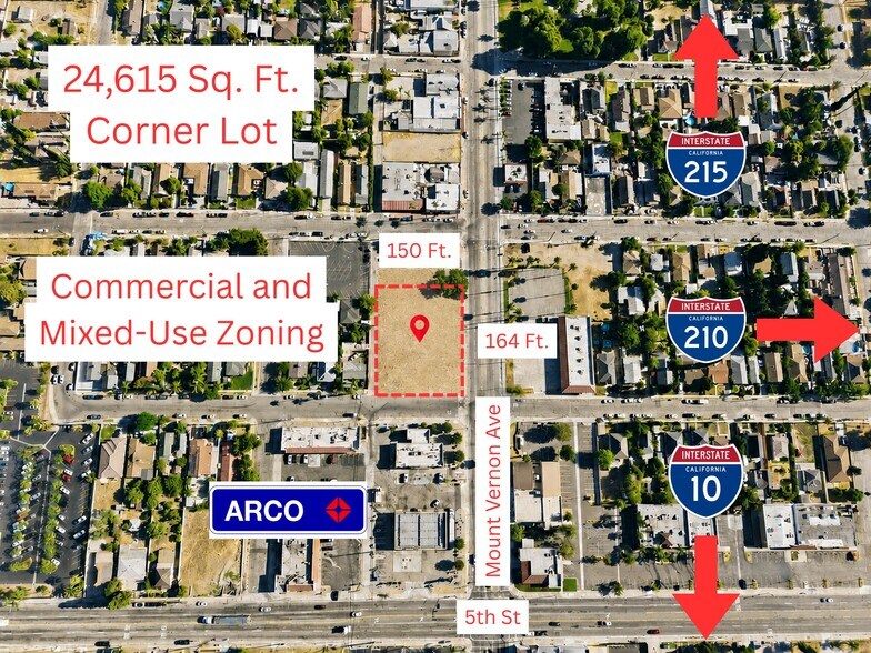 Primary Photo Of 552 N Mount Vernon Ave, San Bernardino Land For Sale