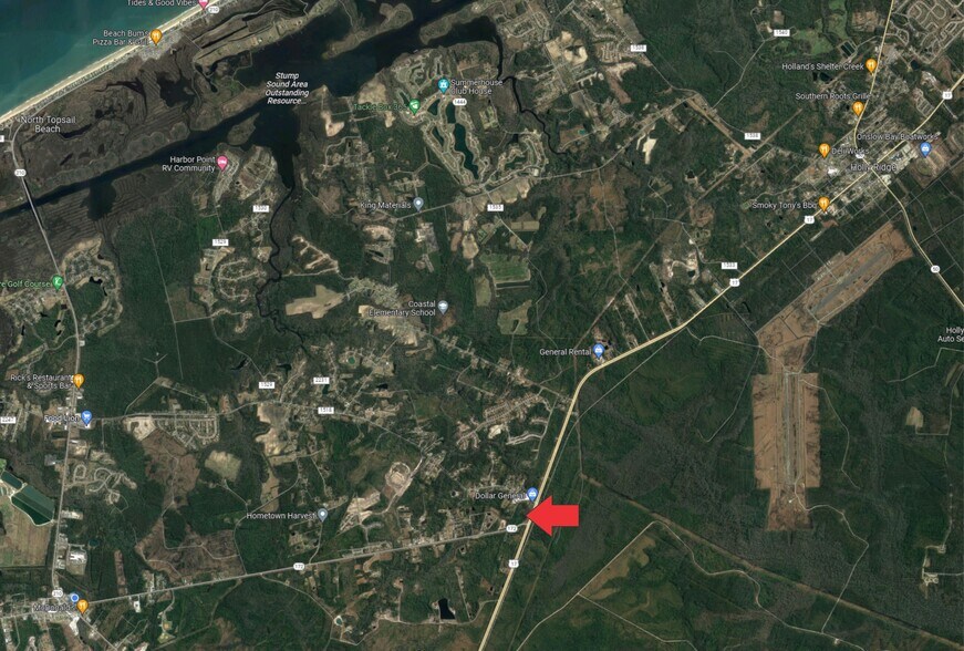 More Photos Of US 17 & NC 172 Wilmington Hwy, Holly Ridge Land For Sale