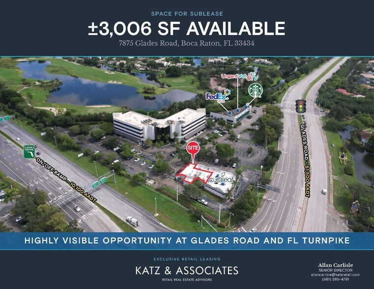 Primary Photo Of 7875 Glades Rd, Boca Raton Storefront For Lease