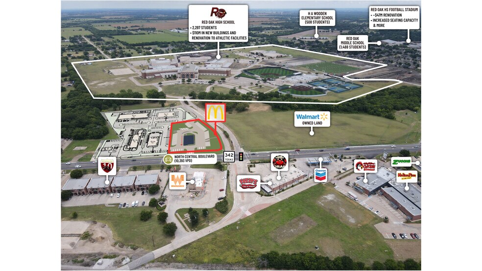More Photos Of NEC Hwy 342 & Mighty Hawk blvd, Red Oak Restaurant For Sale