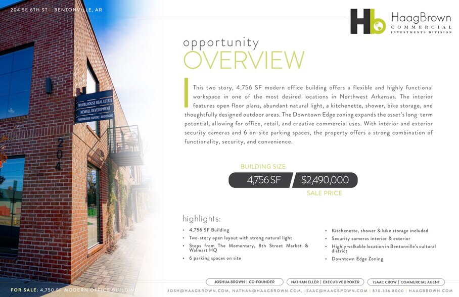 More Photos Of 204 SE 6th St, Bentonville Office For Sale