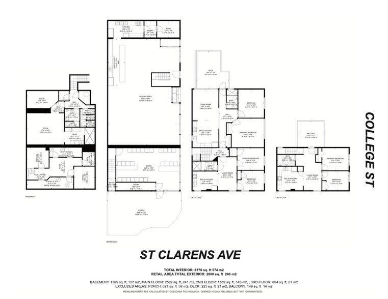 More Photos Of 1264 College St, Toronto Storefront Retail Residential For Sale