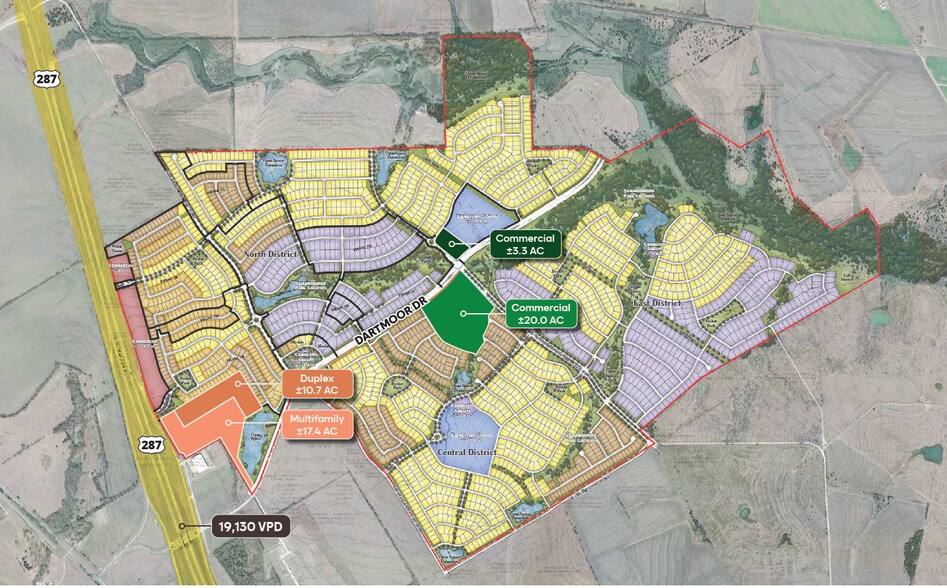 Primary Photo Of Hwy 287 & Dartmoor Dr, Waxahachie Land For Sale