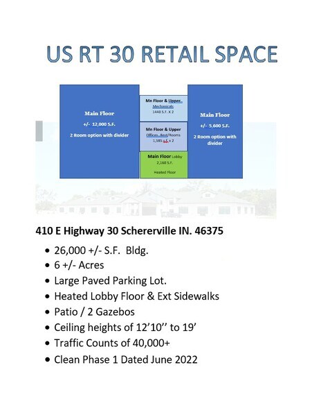 More Photos Of 410 E Us-30 Hwy, Schererville Freestanding For Sale