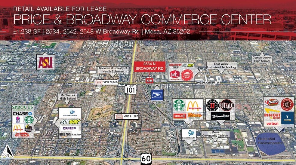 More Photos Of 2534 W Broadway Rd, Mesa General Retail For Lease