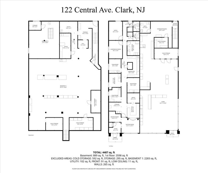 More Photos Of 122 Central Ave, Clark Storefront Retail Office For Sale