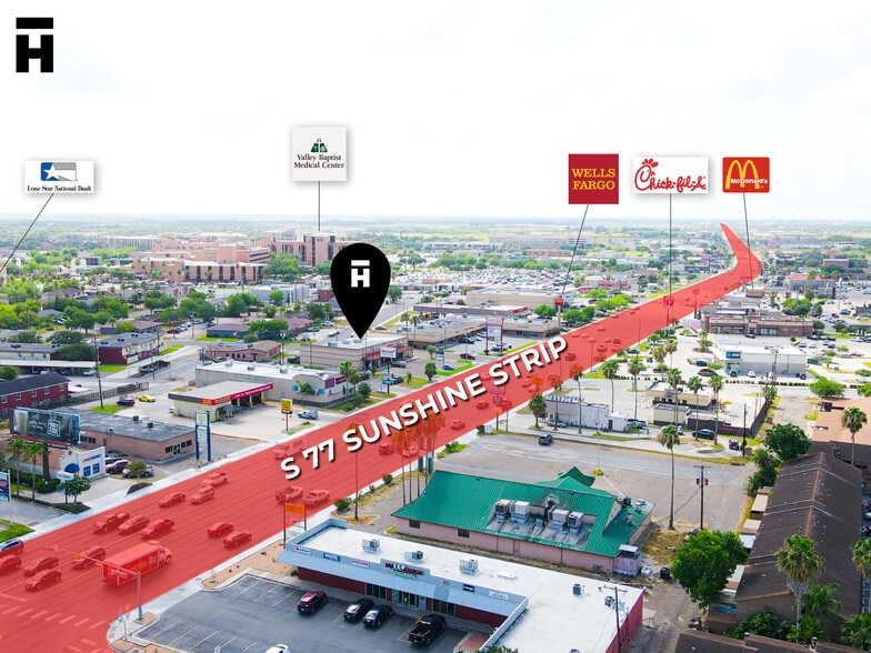 More Photos Of 1733 S 77 Sunshine Strip, Harlingen General Retail For Lease