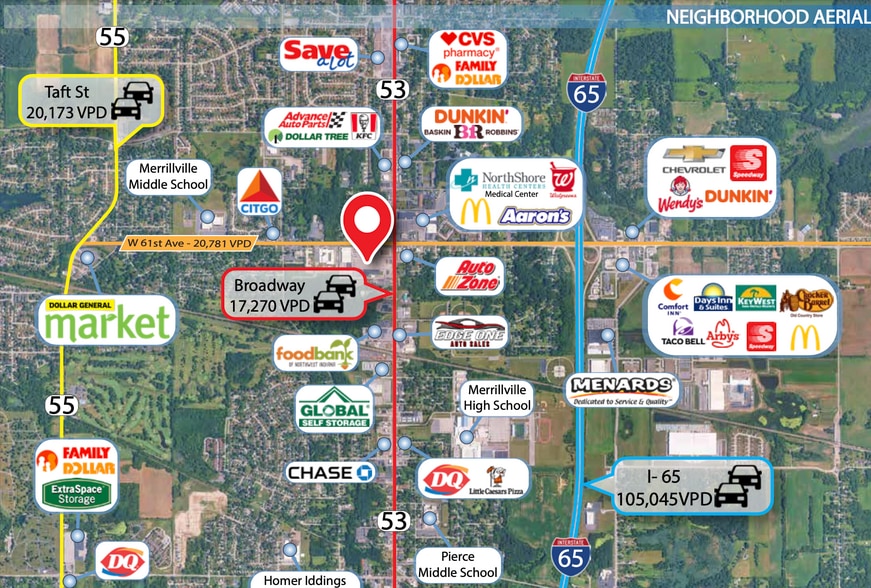More Photos Of 6100-6136 Broadway, Merrillville Supermarket For Sale
