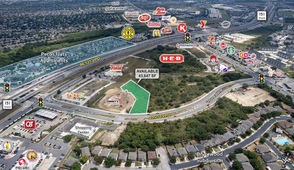 Primary Photo Of 1002 N Hunt Ln, San Antonio Land For Sale