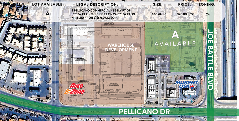 More Photos Of 12295 Pellicano Dr, El Paso Land For Sale