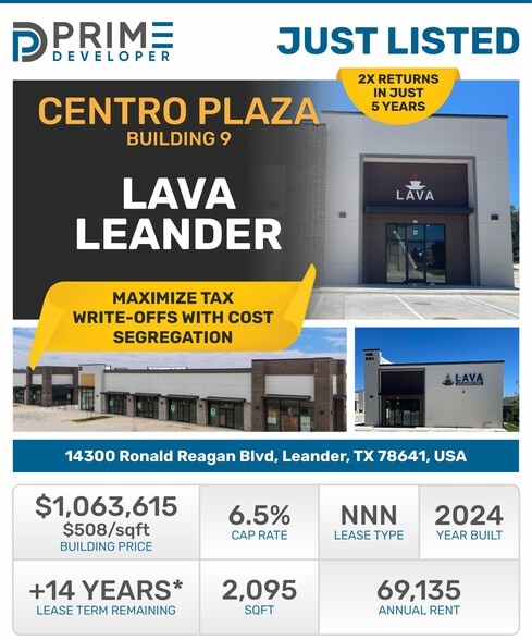 More Photos Of 14300 Ronald W Reagan Blvd, Cedar Park Storefront For Sale