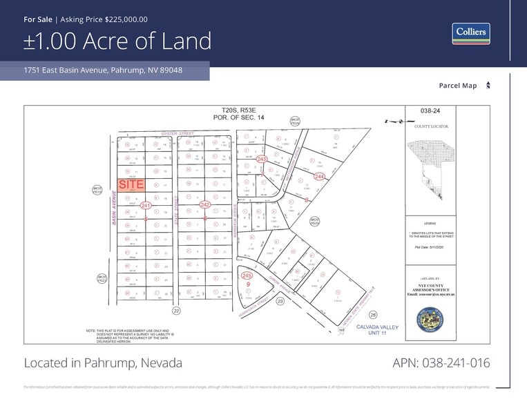 More Photos Of 1751 E. Basin, Pahrump Land For Sale