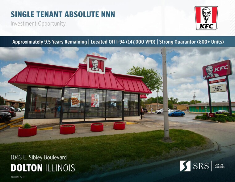Primary Photo Of 1043 E Sibley Blvd, Dolton Fast Food For Sale
