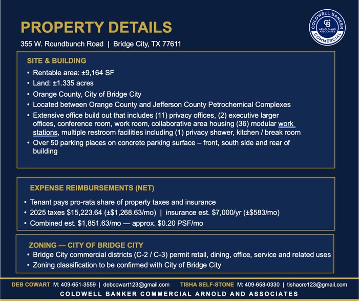 More Photos Of 355 W Round Bunch Rd, Bridge City Office For Lease