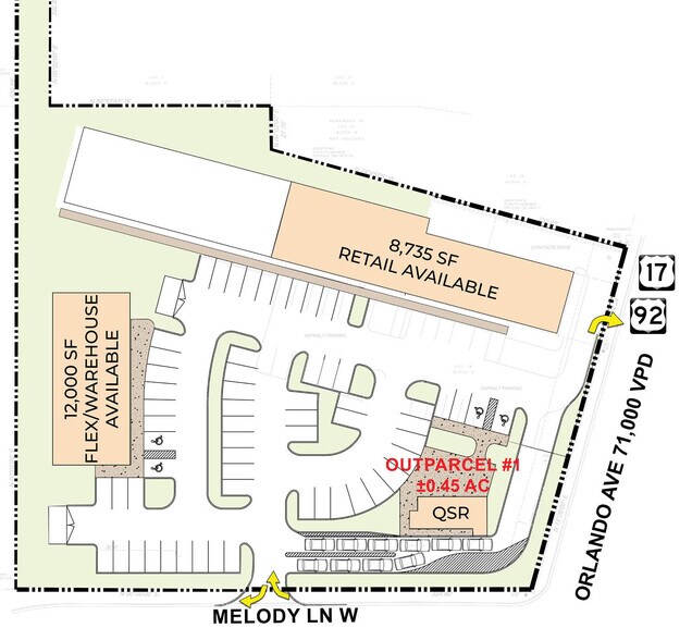Primary Photo Of 105 W Melody Ln, Casselberry Land For Lease