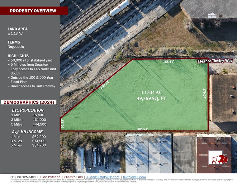 More Photos Of 2307 Eleanor Tinsley Way, Houston Land For Lease