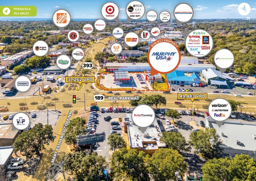 Primary Photo Of 604 Beal Pky NW, Fort Walton Beach Freestanding For Sale