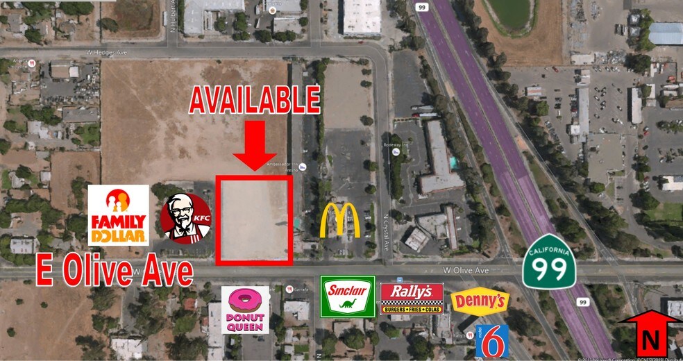 More Photos Of 1800 W Olive Ave, Fresno Land For Lease