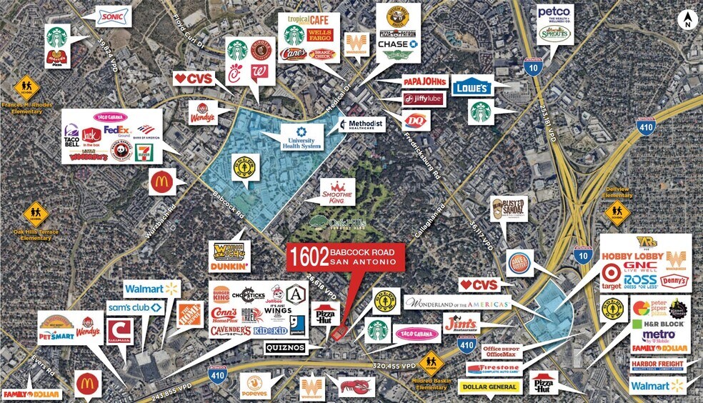 More Photos Of 1602 Babcock Rd, San Antonio Land For Lease