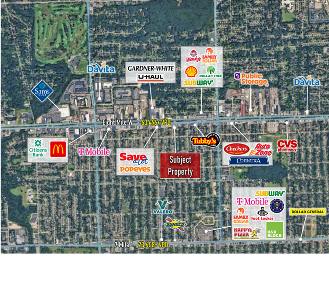 More Photos Of 20771 W 8 Mile Rd, Detroit General Retail For Sale