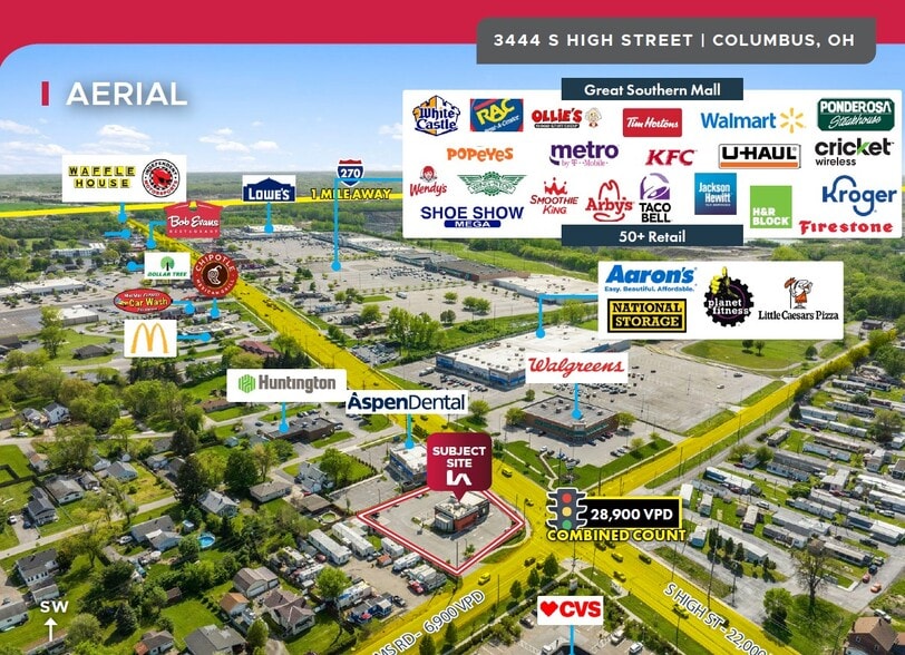 More Photos Of 3444 S High St, Columbus Fast Food For Lease