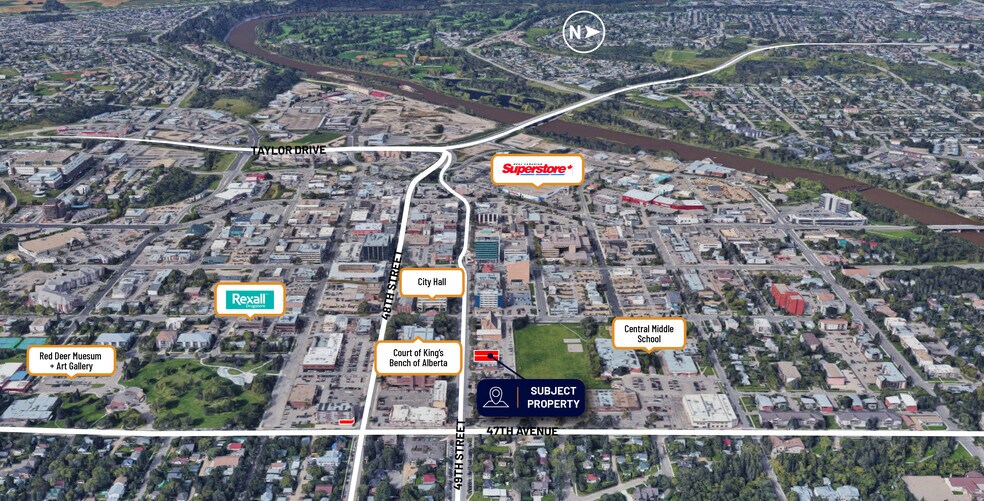 More Photos Of 4734 50th St, Red Deer Storefront For Lease