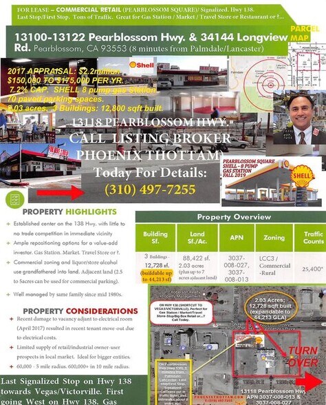 Primary Photo Of 13118 Pearblossom Hwy, Pearblossom Service Station For Lease