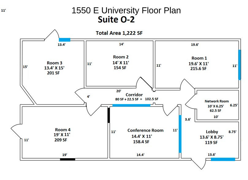 More Photos Of 1550 E University Dr, Mesa Office For Lease