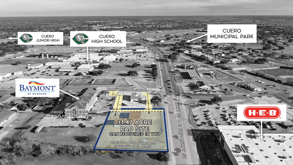 More Photos Of E Broadway St @ Park heights dr., Cuero Land For Sale