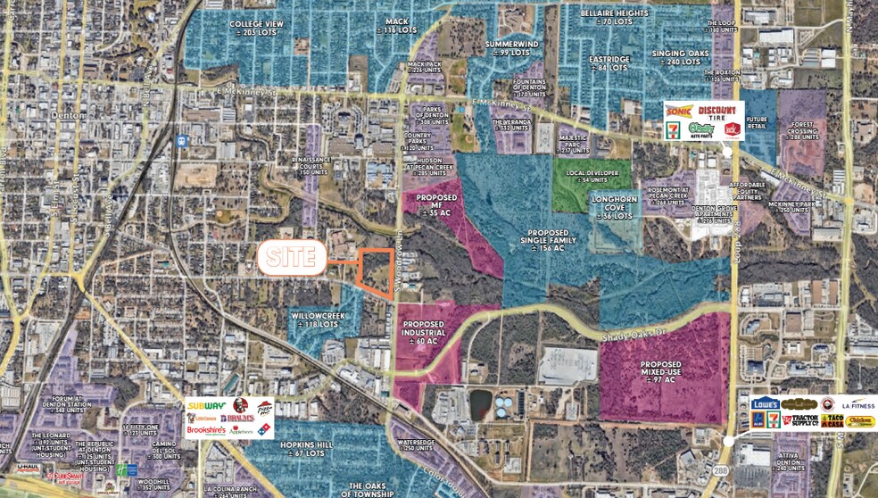 Primary Photo Of 878 S Woodrow Ln, Denton Land For Sale