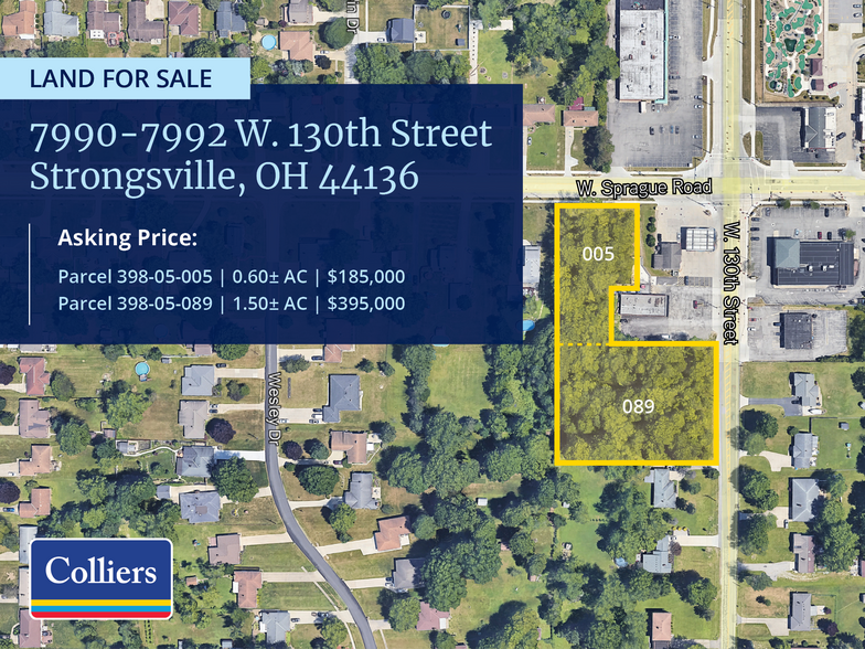Primary Photo Of 7990-7992 W 130th St, Strongsville Land For Sale