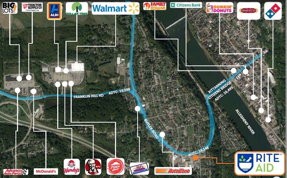 More Photos Of 165 Butler Rd, Kittanning Drugstore For Lease