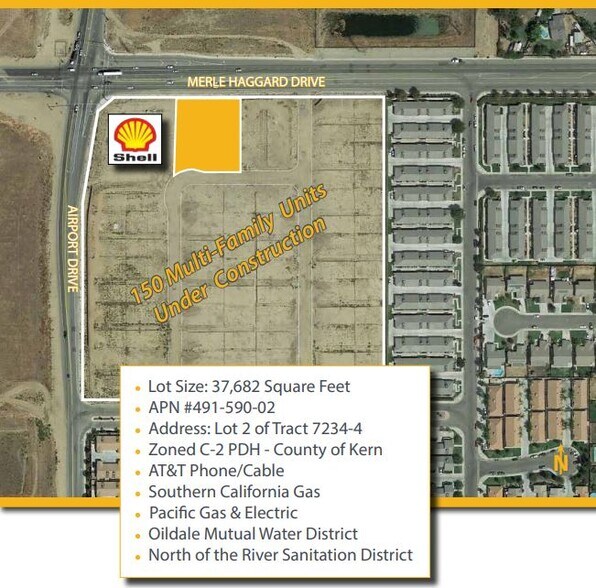 More Photos Of Merle Haggard Dr @ Airport Drive, Bakersfield Land For Lease