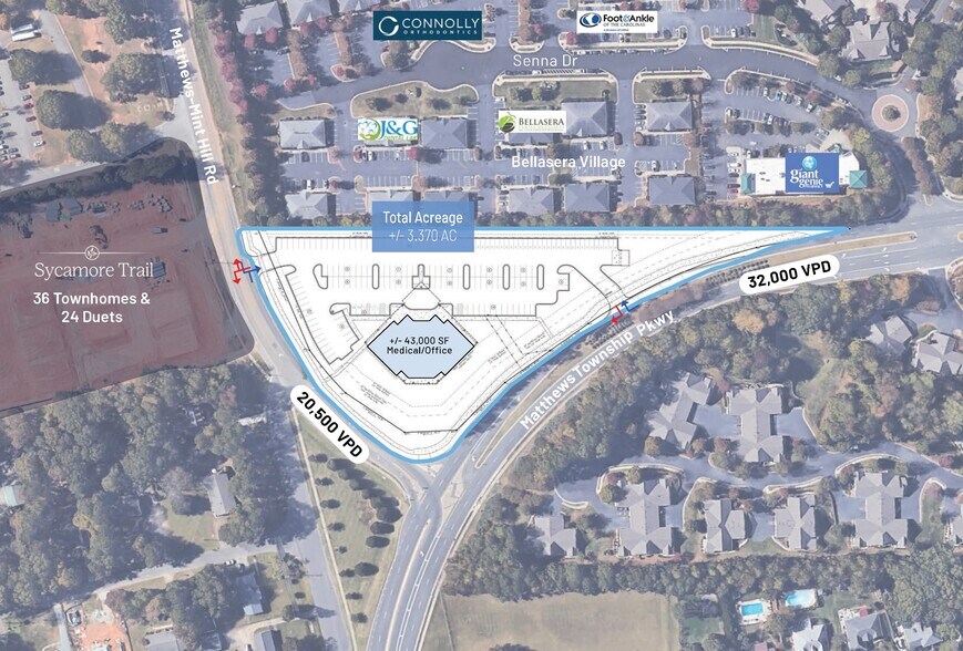 More Photos Of 2930 Matthews Township Pkwy, Matthews Land For Lease