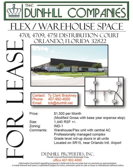 More Photos Of 4709 Distribution Ct, Orlando Unknown For Lease