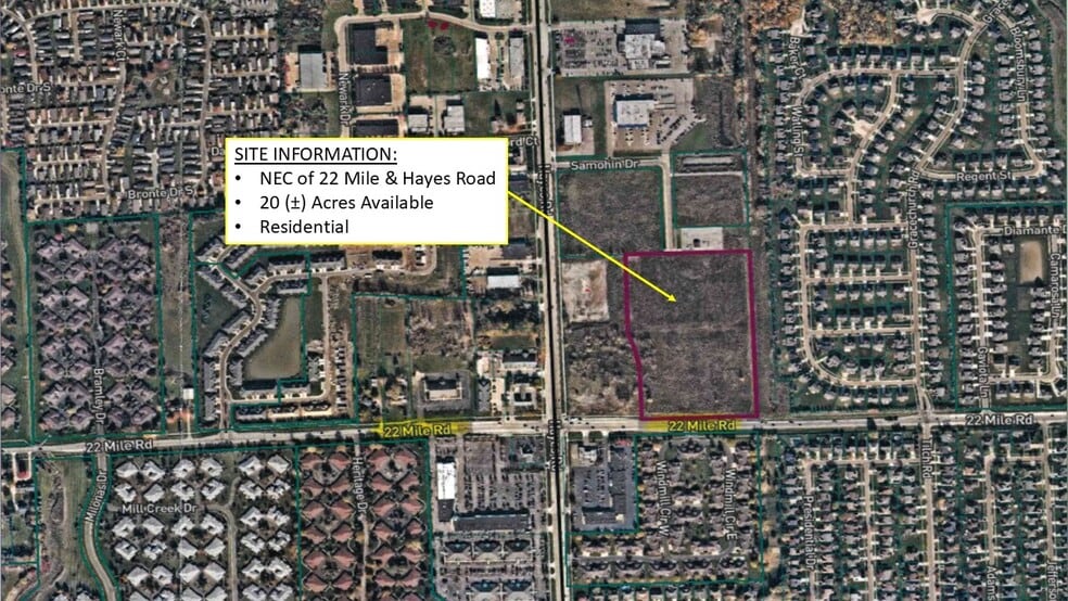Primary Photo Of 22 Mile and Hayes Residential, Macomb Township Land For Sale